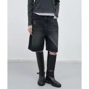 제너럴아이디어 GENERALIDEA 와이드 버뮤다 데님 팬츠 DARK NAVY / WBE1L12504
