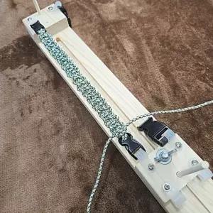 지그 아웃도어 로프 낙하산 만들기 DIY 도구 캠핑 매듭 파라코드 팔찌 틀 끈