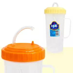 덕신 (손잡이 병원 물컵 빨대 컵) 물병 500ml 음료컵 용컵 플라스틱