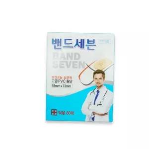 밴드 대일제약 세븐 덕용 대용량 일회용 반창고 80매
