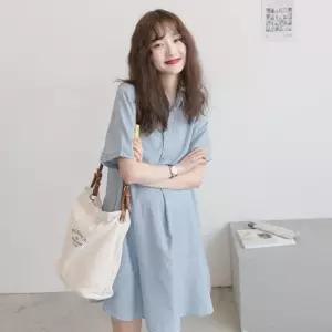 임산부 반팔 루즈핏 빅사이즈 여름 원피스 셔츠 스타일