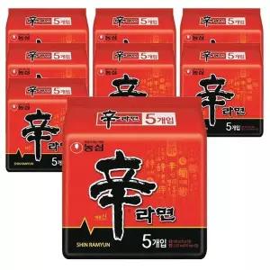 [셀러허브][농심] [무료배송]농심 신라면 멀티 5봉x8팩(총40개) (S15806699)