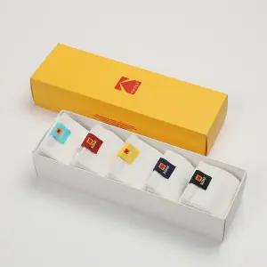 컬러 라벨 크루 삭스 5PC
