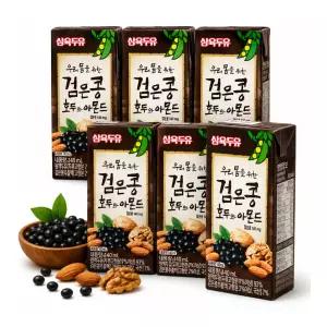 삼육두유 검은콩 호두와 아몬드 두유 190ml 64개