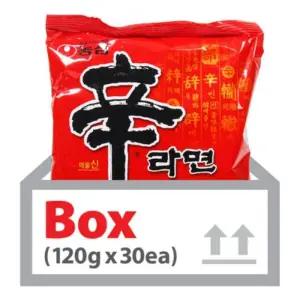[으니마켓]MZ_농심 신라면 120g 30ea(박스) 매운 봉지라면 (29966242)