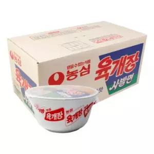 [으니마켓]MZ_농심 육개장사발면(소) 86g 24ea(박스) 컵라면 (29966248)