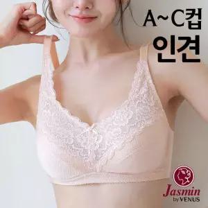 [자스민 비너스]인견 노와이어 풀컵 홑겹브라1종(JBR1265)80A-95C컵