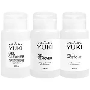 유키 퓨어젤클리너200ml+퓨어젤리무버200ml+퓨어아세톤 200ml 세트
