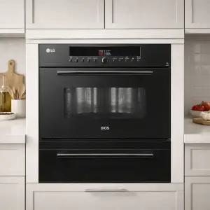 LG 디오스 빌트인 38L 블랙 광파오븐 MZ385EBTAD 워밍드로어