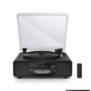 브리츠 BZ-TP9100 LP 턴테이블 오디오 30W 블루투스 라디오 CD AUX