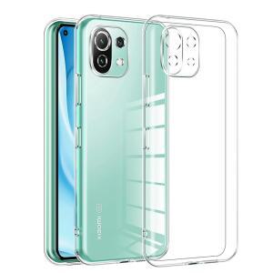 Xiaomi Mi 11 Lite 11i 11X Pro Ultra 5g 울트라 씬 클리어 슬림 폰 쉘 충격 방지 투명 TPU 커버 용 실리콘 소프트 케이스