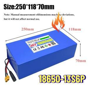 48V 100Ah 13s6p 리튬 배터리 팩 48v 100000mAh 2000W Citycoco 전기 스쿠터 내장형 50A BMS