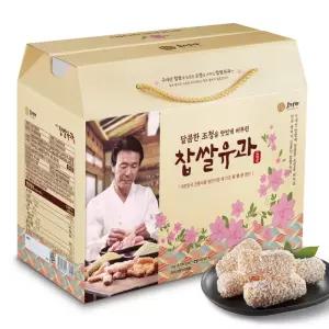 호정가 찹쌀유과세트 1KG 맛있는 전통 옛날 가유과 간식 선물용