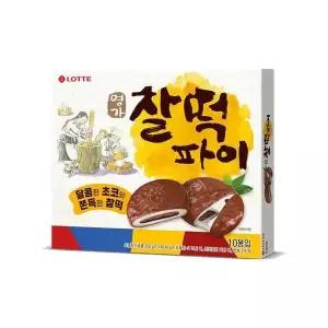 [셀러허브][롯데웰푸드] 롯데 명가 찰떡파이 350g, 4개 (S49925909)