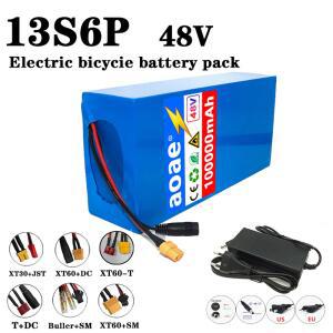 100프로 새 정품 48V 100Ah 13s6p 리튬 배터리 팩 48v 100000mAh 2000W Citycoco 전동 스쿠터 배터리 내장형 50A BMS