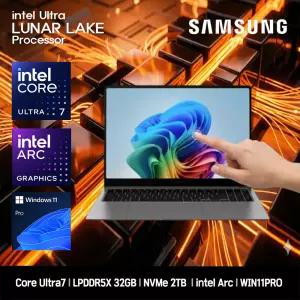 삼성노트북 갤럭시북5 프로 NT960XHA-KO1CG-11PRO Ultra7 258V LPDDR5X 32GB 2TB Intel Arc 16.0인치