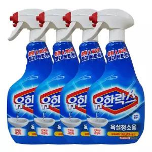 유한 락스 욕실 청소용 600mlx4개~화장실 곰팡이 물때