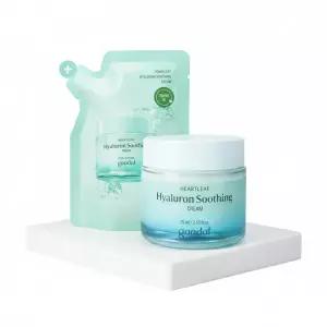[텔레토비 콜라보] 구달 어성초 히알루론 수딩 크림 75ml 리필 기획 (+75ml) (+왕 스티커 3매)