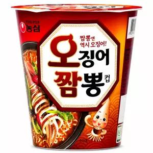 농심 오징어짬뽕 컵라면 작은컵면 67g 30개