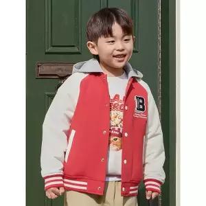 탑텐키즈 25년 F/W( 공용) 후드 바시티 패딩 점퍼 MKG1JP3211 504848