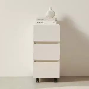 보루네오 마르체 레이 3단 회전 이동식 책상 서랍장 BKF116C