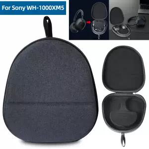 호환   WH-1000XM5 헤드폰 블루투스 헤드셋 보관 가방 커버용 하드 EVA 휴대용 케이스 긁힘 방지 여행용 보