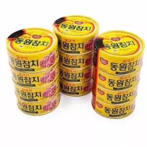 [웰빙창고] 동원 라이트 스탠다드 참치 150g 원터치 12개