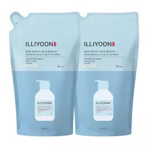 일리윤 세라마이드 아토 6.0 탑투토 올인원 약산성 바디워시 리필 500ml 2입