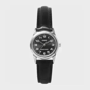 CASIO 카시오 LTP-V001L-1B 여성 가죽밴드 심플 손목시계