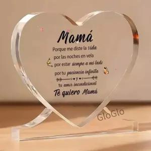 Regs para Mama 사무실 책상 장식 릴 선물 기념품 타운 종이 스페인어 엄마 크리스마스 의 날