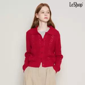 카라 펀칭 버튼 긴팔 가디건 DP3CK009A 1398716