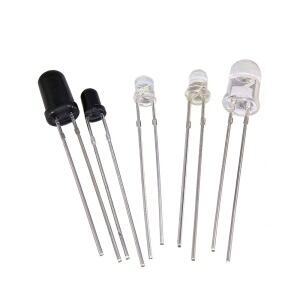 10쌍 F3 3mm F5 5mm 940nm LED 적외선 이미터 및 IR 송신기 수신기 다이오드 301A Arduino용 튜브