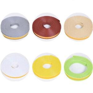 자체 접착 PVC 가장자리 1m 가구 보호 18mm 보호대 캐비닛 밴딩 U자형 테이프 스트립 시트 베니어 책상 밀봉
