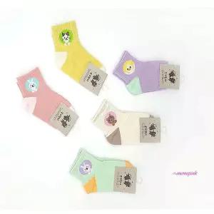 국산 키즈삭스 아동양말 영아 동물 5켤레 중목hij169