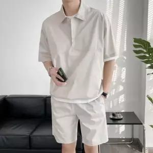 [룽스_6817]남성 운동복상하의 여름 아노락 반팔