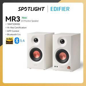 에디파이어 MR3 2.0 모니터 스피커 시스템 고해상도 오디오 블루투스 V5.4 밸런스드 TRS RCA AUX 입력 앱 E
