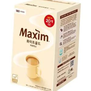 (무배) 맥심 화이트골드 커피믹스 180스틱 1BOX (6개입)