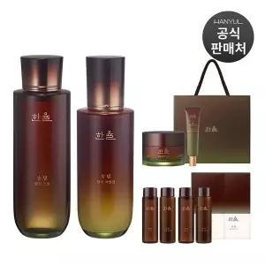 [한율][내일도착/스킨+에멀전 100ml 추가]한율 송담 탄력 기초 세트(스킨+에멀전+아이크림+크림)