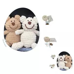 네쿠 곰돌이 코바늘 뜨개질 손인형 손 귀여운 패키지 만들기 DIY 키트