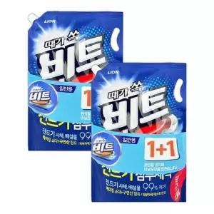 [엄지척]액체세제 910BPL98 일반용 1.55L 2개 의류 신발 얼룩제거용