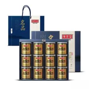 대천김 명품 캔김 세트 30g 12캔 곱창김 선물세트 + 쇼핑백 증정