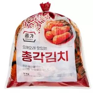 [하프클럽/셀러허브 식품]종가 총각 대용량 김치 5kg 100%국내산 총각무