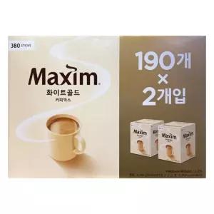 맥심 화이트골드 커피믹스 190스틱 x 2개T