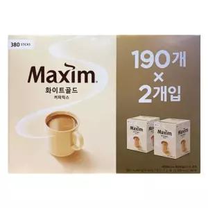 맥심 화이트골드 커피믹스 190스틱 x 2개T