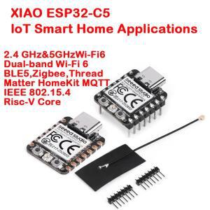 XIAO ESP32-C5 Seeed Studio WiFi 6 모듈 C5 미니 소형 개발 보드 5GHz 32비트 RISC-V 블루투스 IEEE 8MB R