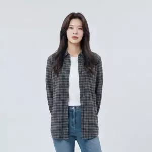 PAT 허리스트링 체크 셔츠_1I61506