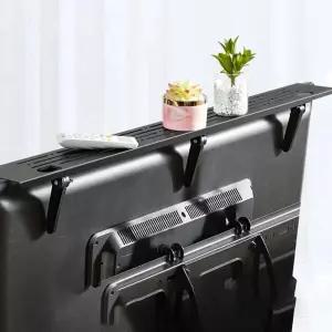 셋탑박스 사운드바 공유기 티비 모니터 정리함 확장형 브라켓 스피커거치대 셋톱박스선반 wyA1466
