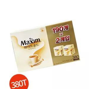 동서 맥심 화이트 골드 커피 믹스 190T 2개 카페용