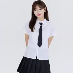베이직 스쿨룩 셔츠_넥타이_치마 세트(반팔) 교복 학