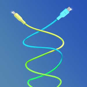 모락 그라데이션 60W USB C to C 타입 PD 초고속 충전 케이블 2개입